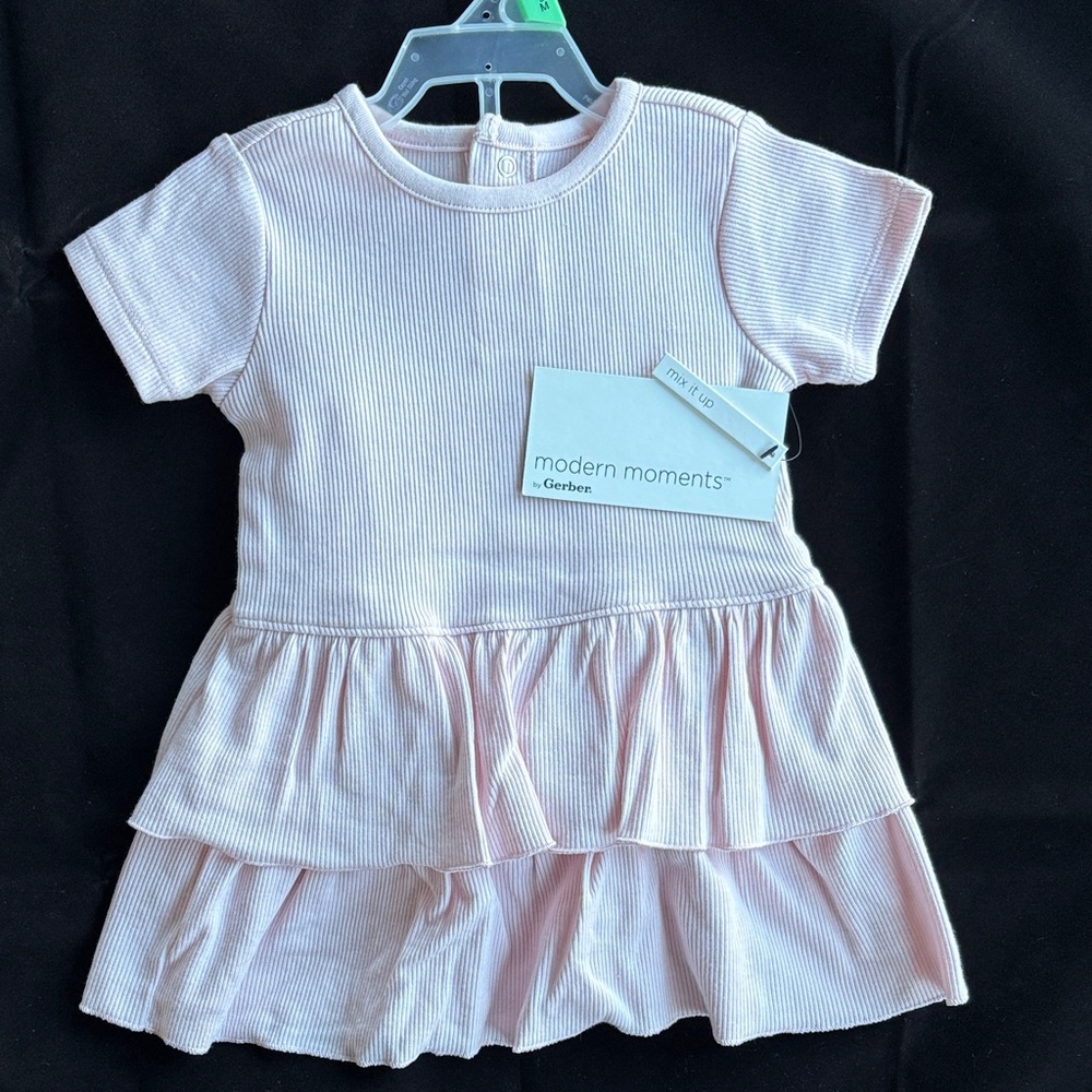 Modern Moments by Gerber Pink Baby Dress size 6/9m